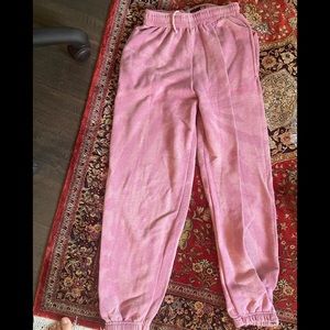 Iets frans pink tye dye sweatpants
